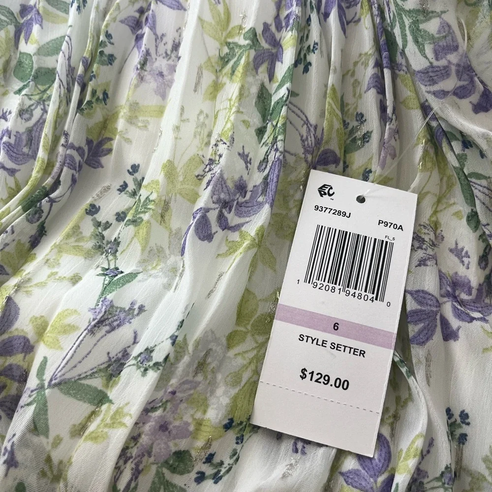 MSK
Women's Bloused-Waist Pleated Floral-Print Dress - Picture 8 of 8